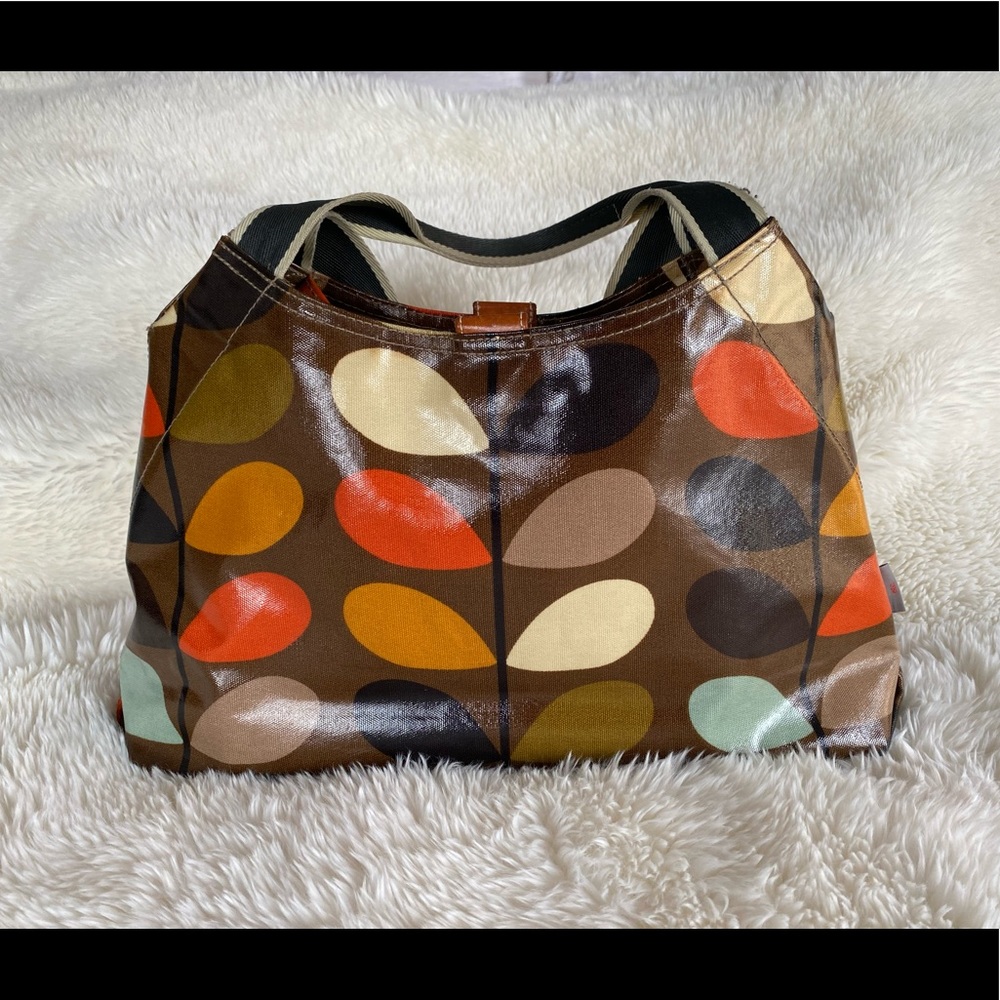 Orla Kiely Stem Leaf Print Shoulder Bag